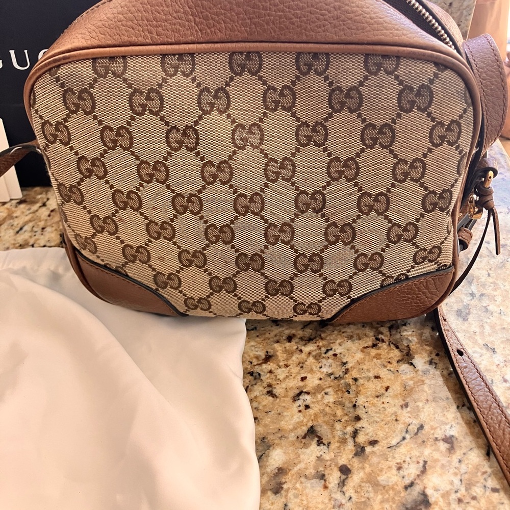 Gucci monogram camera bag